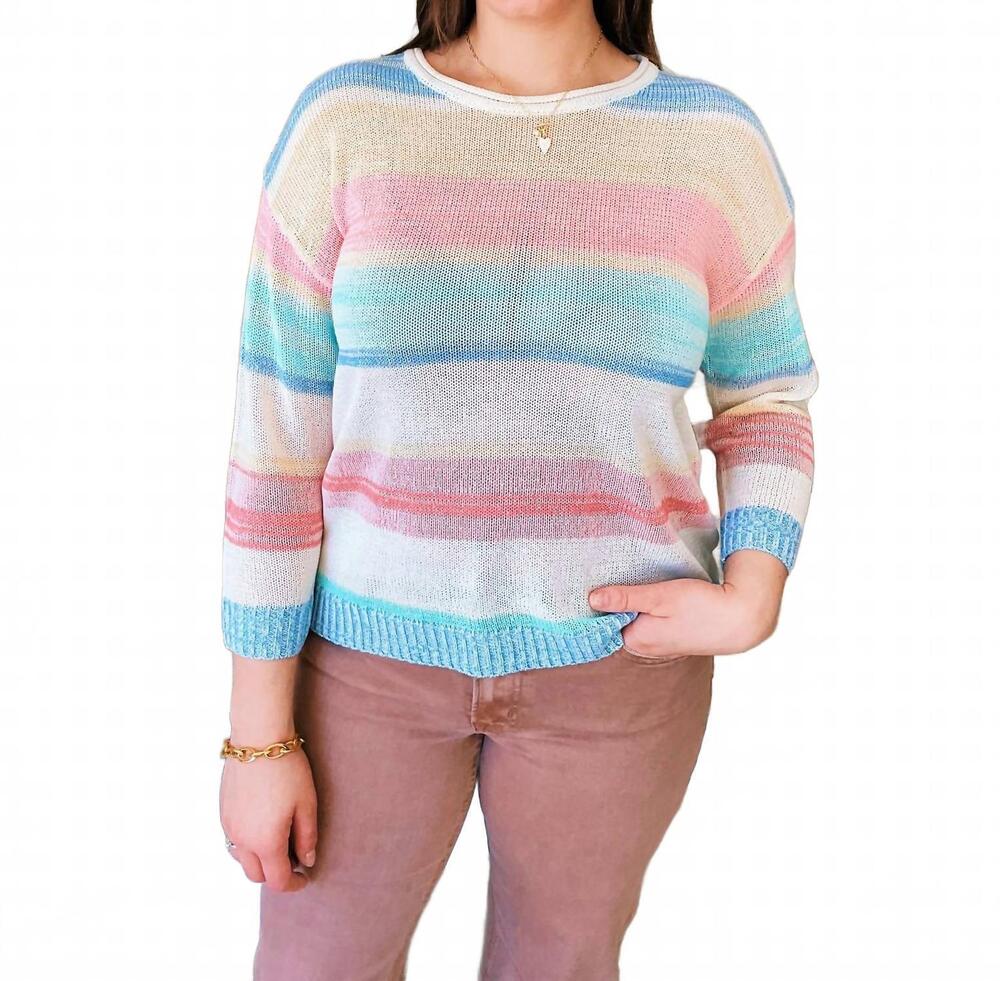 NEW CHARLIE B hannah jersey sweater in pink